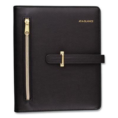 View larger image of Buckle Closure Planner/organizer Starter Set, 8.5 X 5.5, Black Cover, 12-Month (jan To Dec): Undated