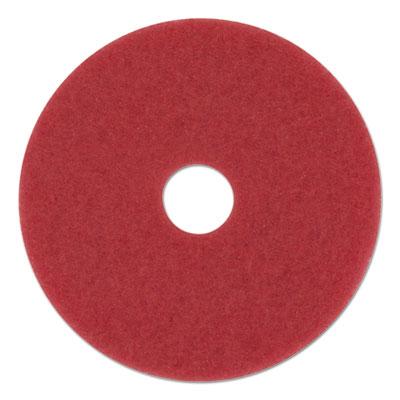 View larger image of Buffing Floor Pads, 12" Diameter, Red, 5/Carton