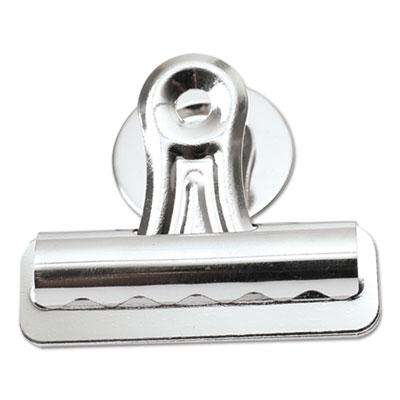View larger image of Bulldog Magnetic Clips, Medium, Nickel, 12/Pack