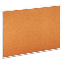 Cork Bulletin Board, 48 x 36, Tan Surface, Aluminum Frame