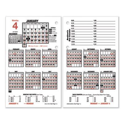 View larger image of Burkhart's Day Counter Desk Calendar Refill, 4.5 x 7.38, White Sheets, 2023