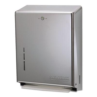 View larger image of C-Fold/Multifold Towel Dispenser, 11.38 x 4 x 14.75, Stainless Steel