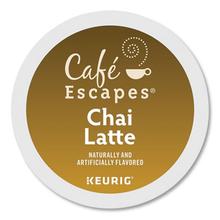 Cafe' Escapes Chai Latte K-Cups, 24/Box