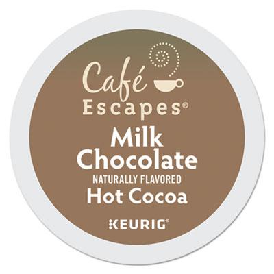 View larger image of Cafe' Escapes Milk Chocolate Hot Cocoa K-Cups, 96/Carton