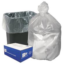 Can Liners, 10 gal, 8 mic, 24" x 24", Natural, 50 Bags/Roll, 20 Rolls/Carton