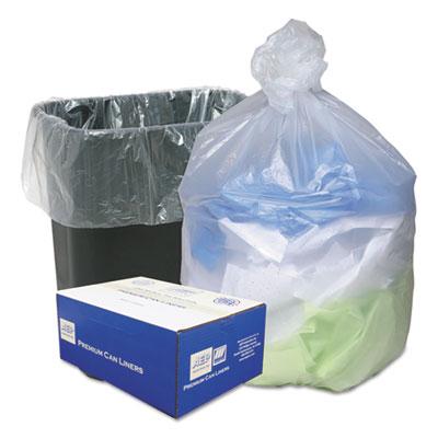 View larger image of Can Liners, 16 gal, 8 mic, 24" x 33", Natural, 50 Bags/Roll, 4 Rolls/Carton