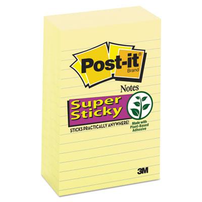 View larger image of Canary Yellow Note Pads, Lined, 4 x 6, 90-Sheet, 5/Pack