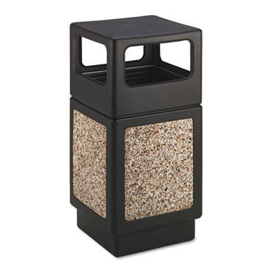 View larger image of Canmeleon Aggregate Panel Receptacles, Side-Open, 38 gal, Polyethylene, Black