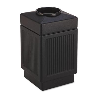 View larger image of Canmeleon Recessed Panel Receptacles, Top-Open, 38 gal, Polyethylene, Black