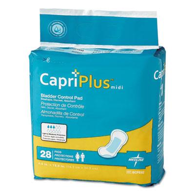 View larger image of Capri Plus Bladder Control Pads, Extra Plus, 6.5" x 13.5", 28/Pack, 6/Carton