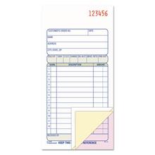 3-Part Sales Book, Three-Part Carbonless, 3.25 x 7.13, 50 Forms Total