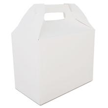 Carryout Barn Boxes, 10 lb Capacity, 8.88 x 5 x 6.75, White, Paper, 150/Carton