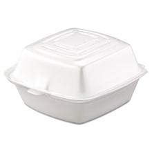 Carryout Food Container, Foam, 1-Comp, 5 1/2 x 5 3/8 x 2 7/8, White, 500/Carton