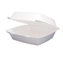 Carryout Food Container, Foam Hinged 1-Comp, 9 1/2 x 9 1/4 x 3, 200/Carton