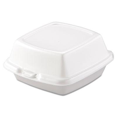 View larger image of Carryout Food Containers, Foam, 1-Comp, 5 7/8 x 6 x 3, White, 500/Carton