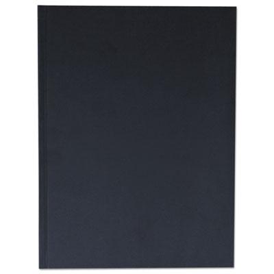 View larger image of Casebound Hardcover Notebook, 1-Subject, Wide/Legal Rule, Black Cover, (150) 10.25 x 7.63 Sheets
