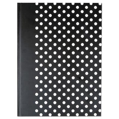View larger image of Casebound Hardcover Notebook, 1-Subject, Wide/Legal Rule, Black/White Cover, (150) 10.25 x 7.63 Sheets