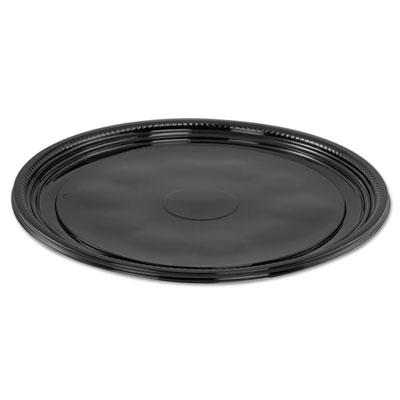 View larger image of Caterline Casuals Thermoformed Platters, 12" Diameter, Black. Plastic, 25/Carton