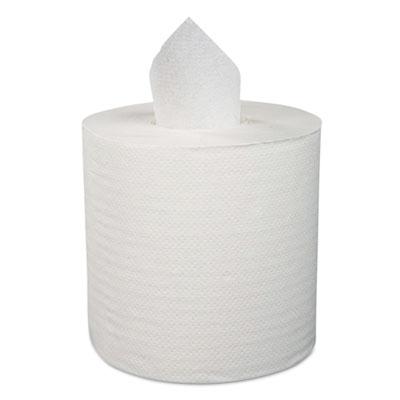 View larger image of Center-Pull Hand Towels, 2-Ply, Perforated, 7.87 x 10, White, 600/Roll, 6 Rolls/Carton