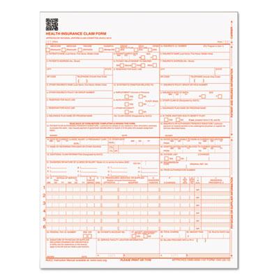 View larger image of CMS-1500 Medicare/Medicaid Forms for Laser Printers, One-Part (No Copies), 8.5 x 11, 250 Forms Total