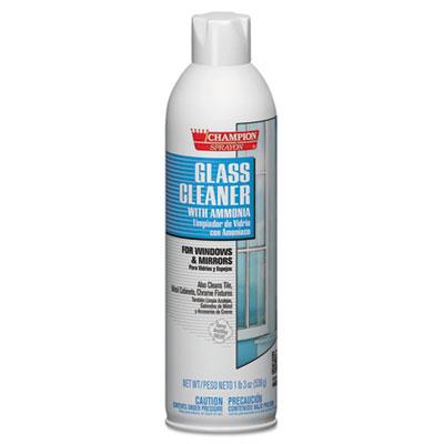 View larger image of Champion Sprayon Glass Cleaner with Ammonia, 19oz, Aerosol, 12/Carton