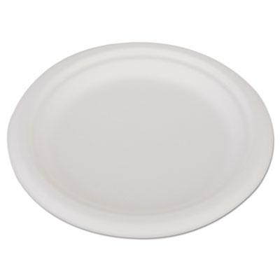 View larger image of ChampWare Heavyweight Bagasse Dinnerware, Plate, 6", White, 1000/Carton