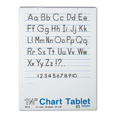View larger image of Chart Tablets, Presentation Format (1.5" Rule), 24 x 32, White, 25 Sheets