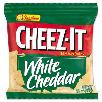 View larger image of Cheez-It Crackers, 1.5 oz Single-Serving Snack Bags, White Cheddar, 8/Box
