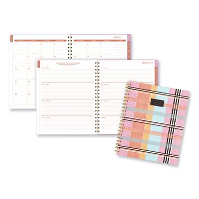 View larger image of Cher Weekly/Monthly Planner, Plaid Artwork, 11 x 9.25, Pink/Blue/Orange Cover, 12-Month (Jan to Dec): 2024