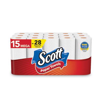 View larger image of Choose-A-Sheet Mega Kitchen Roll Paper Towels, 1-Ply, 7.31 x 11, White, 100/Roll, 15 Rolls Carton