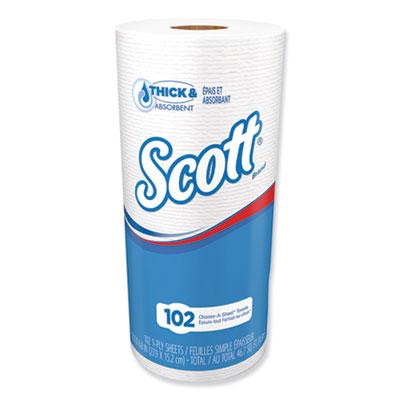 View larger image of Choose-A-Sheet Mega Roll Paper Towels, 1-Ply, White, 102/Roll, 24/Carton
