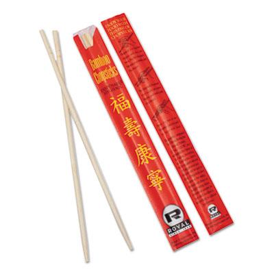 View larger image of Chopsticks, Bamboo, 9", Natural, 1000/Carton
