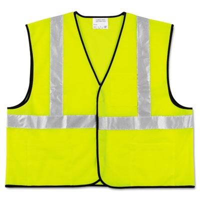 View larger image of Class 2 Safety Vest, Fluorescent Lime w/Silver Stripe, Polyester, 2X-Large