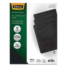 Classic Grain Texture Binding System Covers, 11-1/4 x 8-3/4, Black, 200/Pack