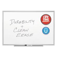 Classic Series Porcelain Magnetic Dry Erase Board, 36 x 24, White Surface, Silver Aluminum Frame