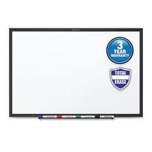 Classic Series Total Erase Dry Erase Boards, 48 x 36, White Surface, Black Aluminum Frame