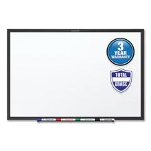 Classic Series Total Erase Dry Erase Boards, 60 x 36, White Surface, Black Aluminum Frame