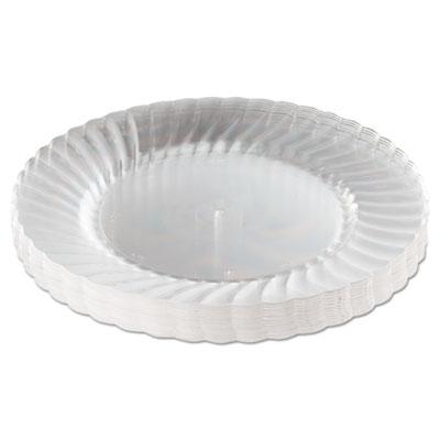 View larger image of Classicware Plastic Plates, 9" Dia., Clear, 12 Plates/Pack, 15 Packs/Carton