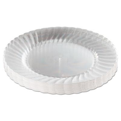 View larger image of Classicware Plastic Plates, 9" Diameter, Clear, 12 Plates/Pack