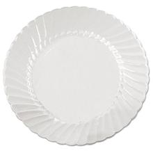 Classicware Plates, Plastic, 6 in, Clear, 18/Bag, 10 Bag/Carton