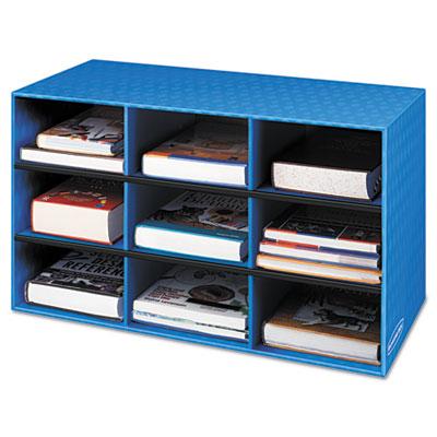 View larger image of Classroom Literature Sorter, 9 Compartments, 28.25 x 13 x 16, Blue