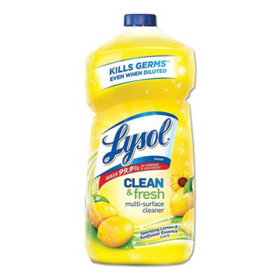 View larger image of Clean and Fresh Multi-Surface Cleaner, Sparkling Lemon and Sunflower Essence, 40 oz Bottle, 9/Carton