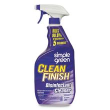 Clean Finish Disinfectant Cleaner, 32 oz Bottle, Herbal, 12/Carton