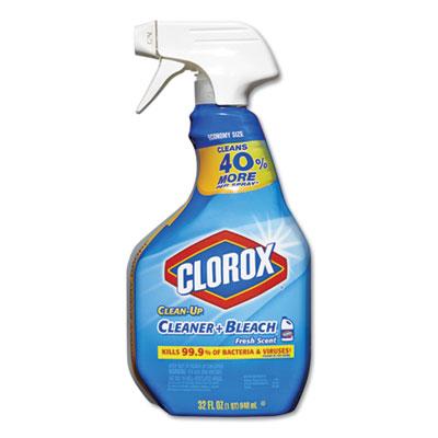View larger image of Clean-Up Cleaner + Bleach, 32 oz Spray Bottle, Fresh Scent, 9/Carton