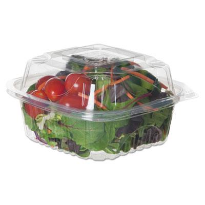 View larger image of Clear Clamshell Hinged Food Containers, 6 x 6 x 3, Plastic, 80/Pack, 3 Packs/Carton
