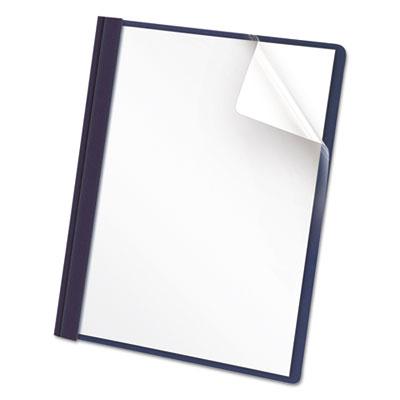View larger image of Clear Front Report Cover, Prong Fastener, 0.5" Capacity, 8.5 X 11, Clear/dark Blue, 25/box