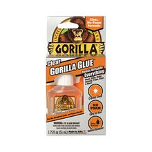 Clear Gorilla Glue, 1.75 oz, Dries Clear, 4/Carton