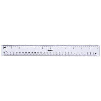 View larger image of Clear Plastic Ruler, Standard/Metric, 12"