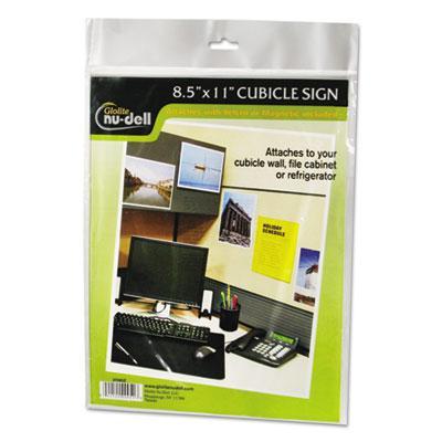 View larger image of Clear Plastic All-Purpose Mountable Sign Holder, Magnetic/Hook-Loop, Horizontal/Vertical Orientation, 8.5 x 11 Insert