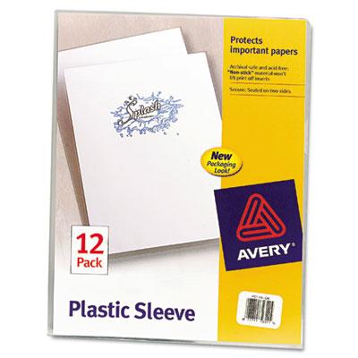 View larger image of Clear Plastic Sleeves, Letter Size, Clear, 12/Pack